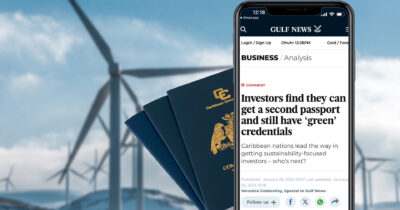 Investors find they can get a second passport and still have ‘green’ credentials